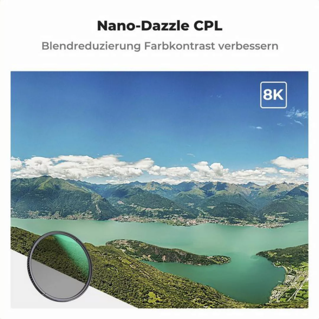 LuxusKollektion 43mm Slim Zirkularer Polfilter Polarisationsfilter HD Glas günstig online kaufen