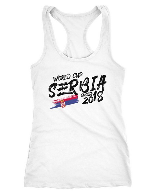 MoonWorks Tanktop Damen Tanktop Serbien Serbia Србија Fußball WM Weltmeiste günstig online kaufen