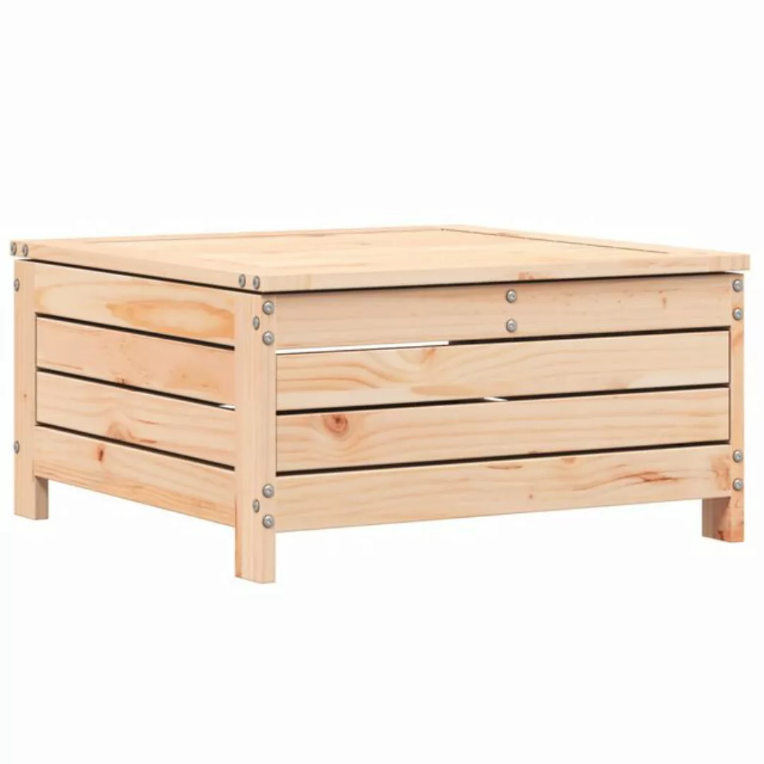 vidaXL Sofaelement Gartenhocker mit Kissen Massivholz Kiefer (1 St) günstig online kaufen