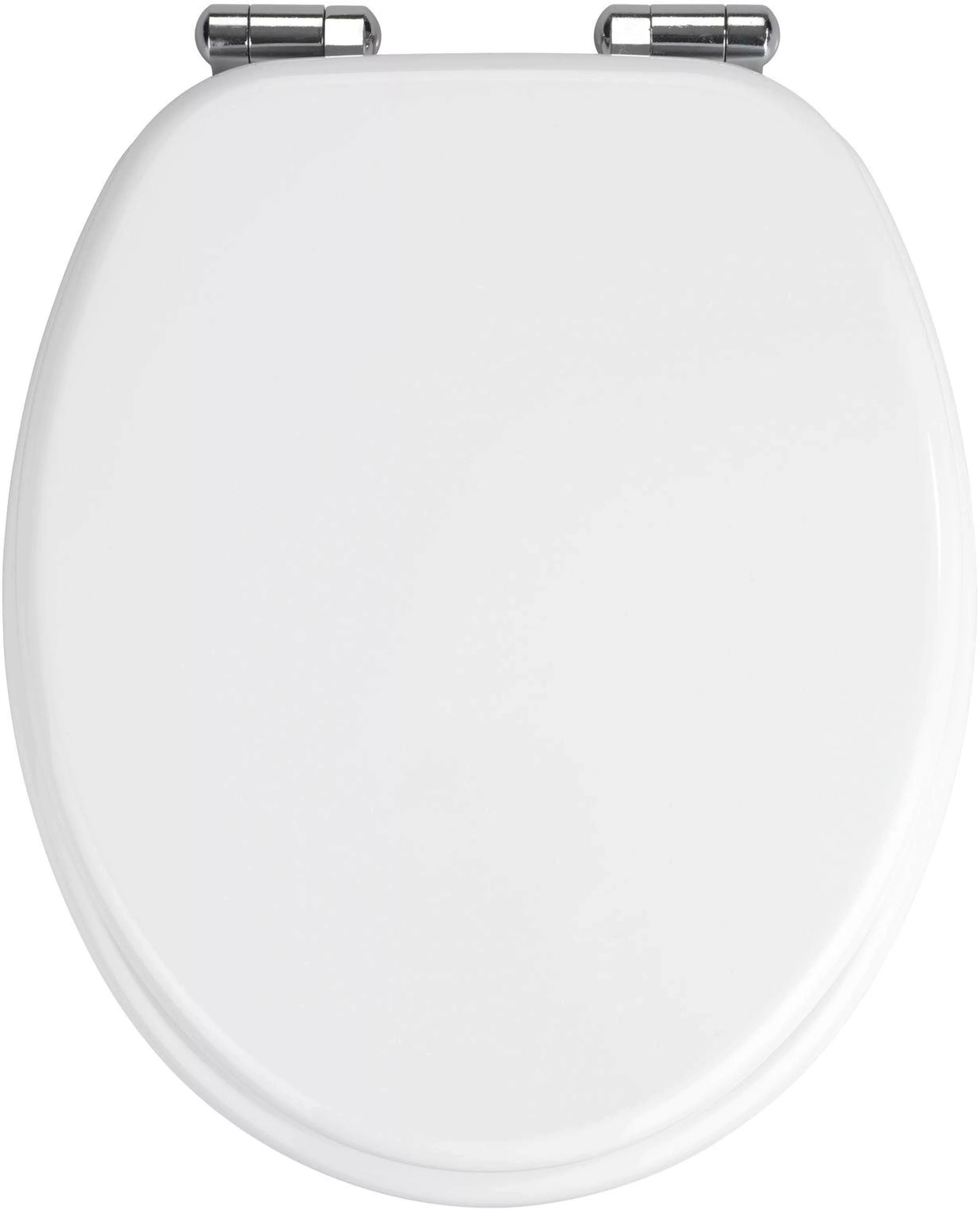 WENKO WC-Sitz Urbino, MDF, mit Absenkautomatik silber/weiß günstig online kaufen