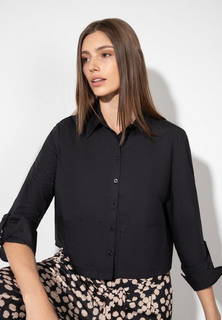 kurze Blusenjacke, schwarz, Herbst-Kollektion günstig online kaufen