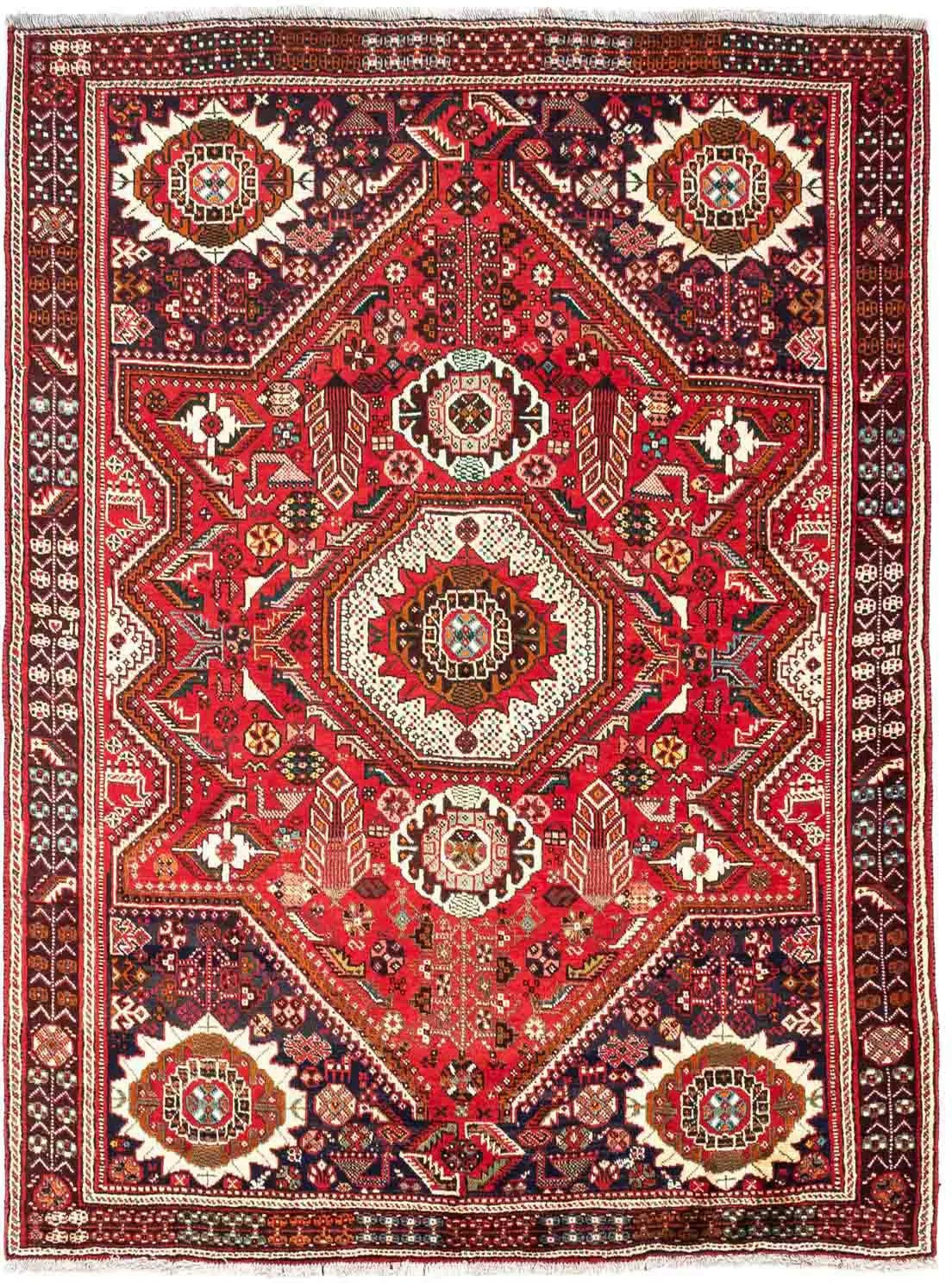 morgenland Wollteppich »Abadeh Medaillon 230 x 145 cm«, rechteckig, Unikat günstig online kaufen