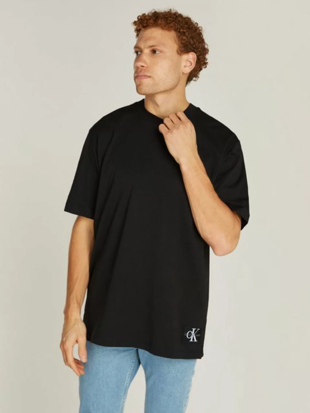 Calvin Klein Jeans T-Shirt BADGE RELAXED TEE mit Logopatch günstig online kaufen
