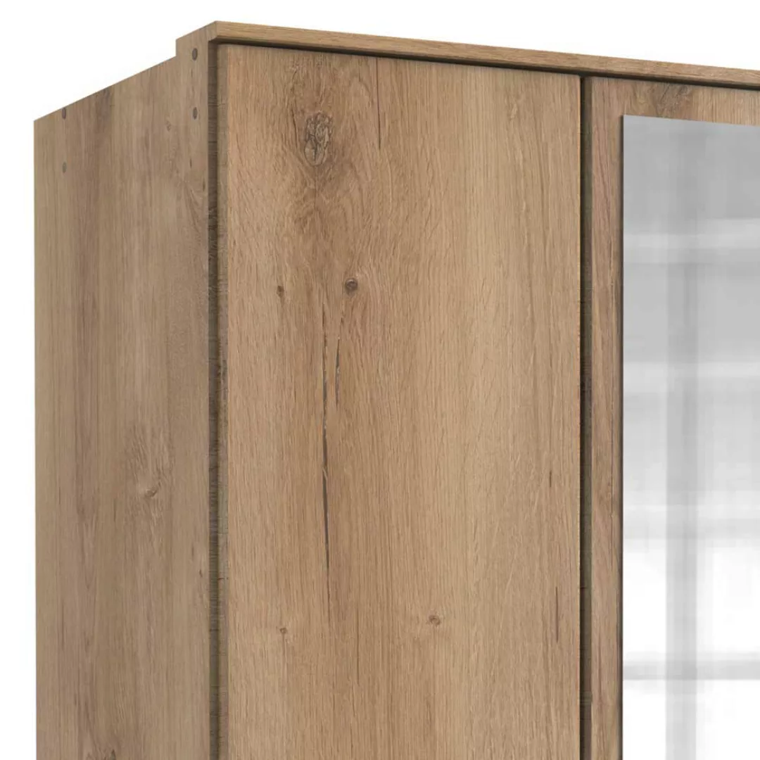 Jugend Kleiderschrank Holzoptik mit Spiegel drei Schubladen günstig online kaufen