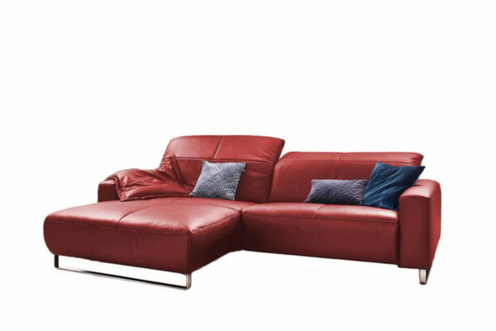 KAWOLA Ecksofa YORK, Sofa, Recamiere rechts od. links, mit od. ohne Sitztie günstig online kaufen