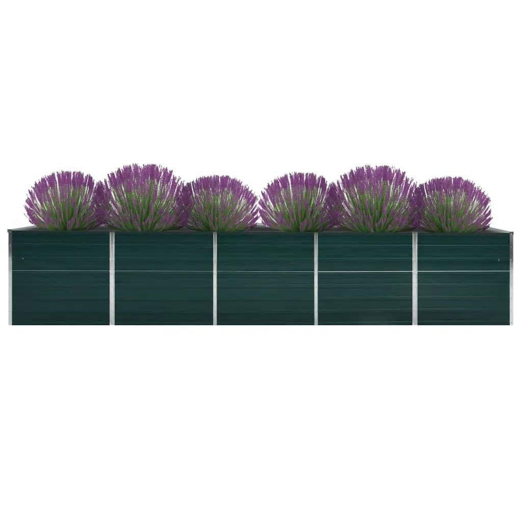 vidaXL Hochbeet, Garten-Hochbeet Verzinkter Stahl 400×80×77 günstig online kaufen
