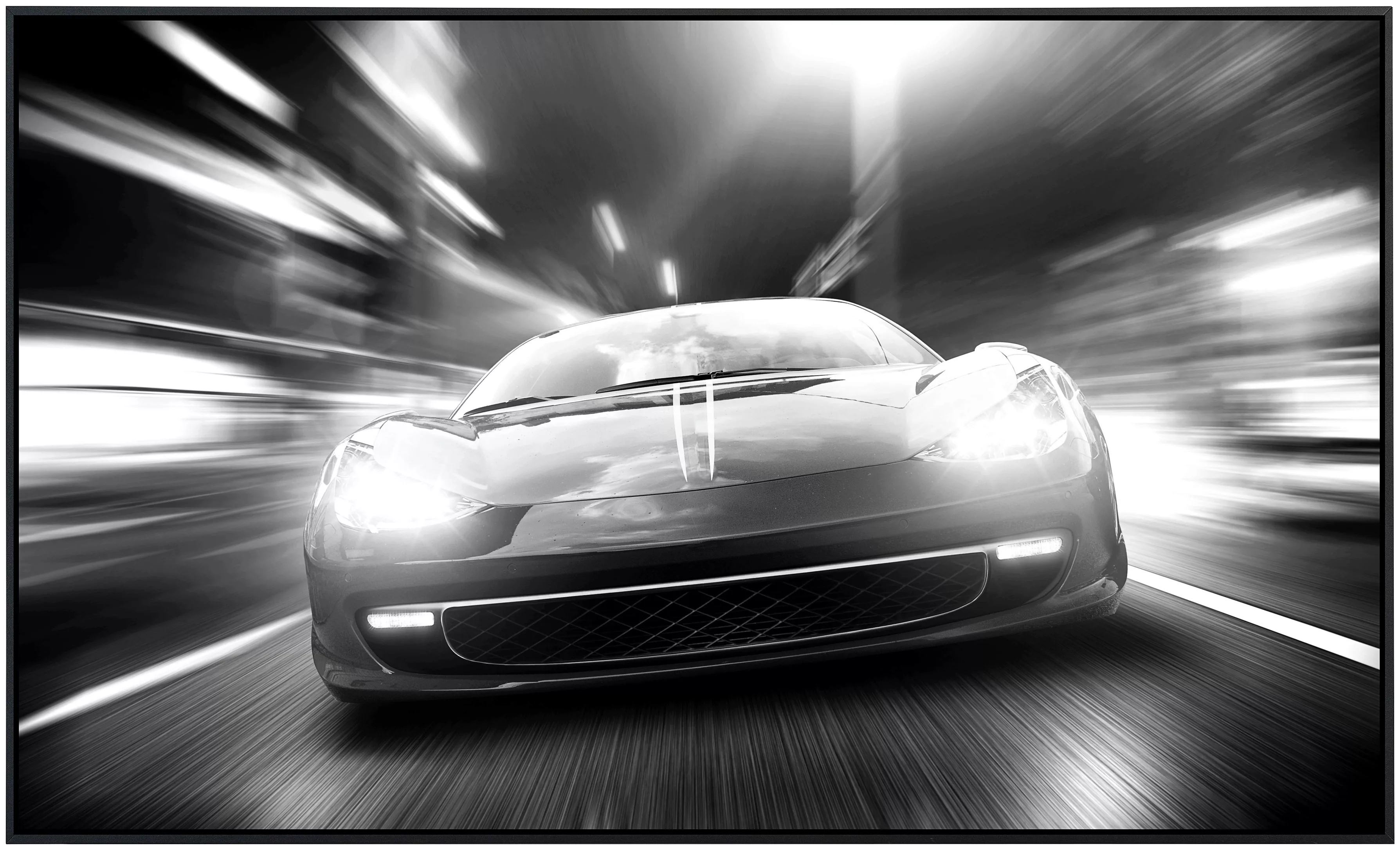 Papermoon Infrarotheizung »Auto Schwarz & Weiß«, sehr angenehme Strahlungsw günstig online kaufen