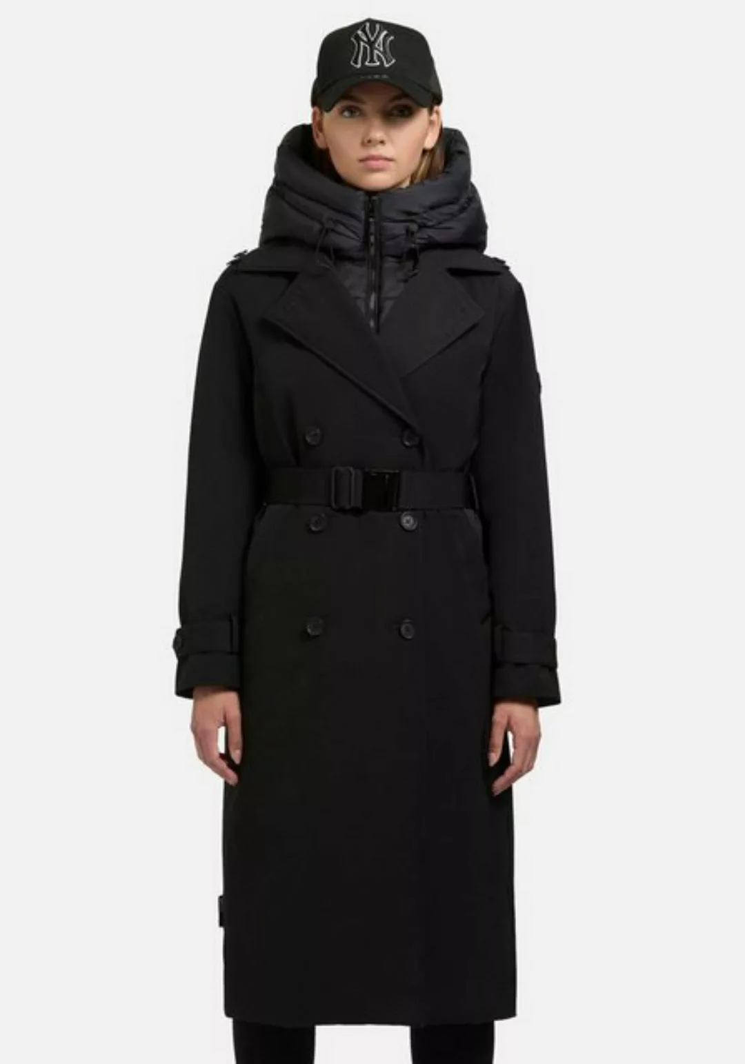 khujo Trenchcoat "Elena-YM", Warmer Wintermantel mit doppelter Knopfleiste günstig online kaufen