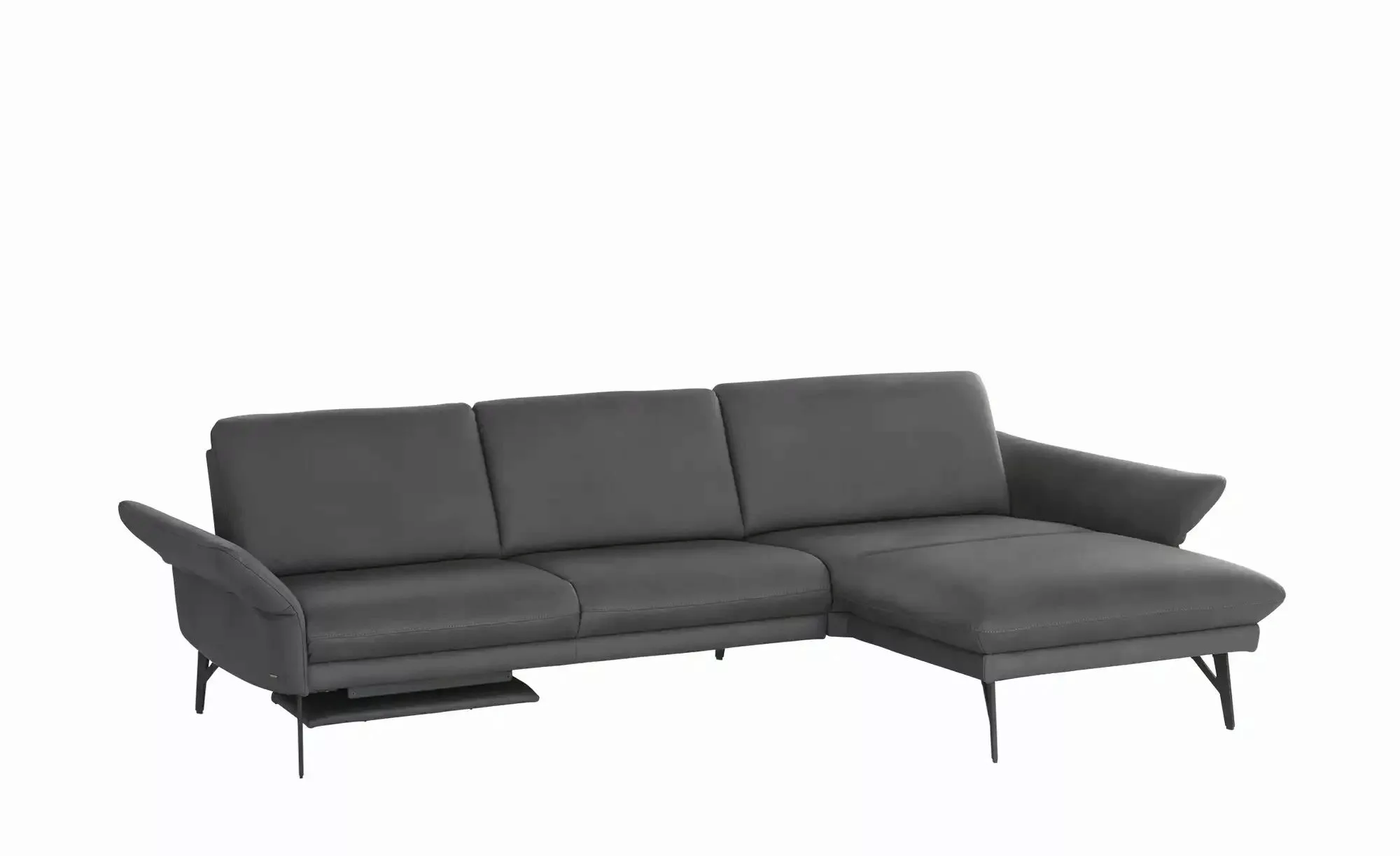 himolla Ecksofa Echtleder 1928 ¦ schwarz ¦ Maße (cm): B: 296 H: 85 T: 175.0 günstig online kaufen