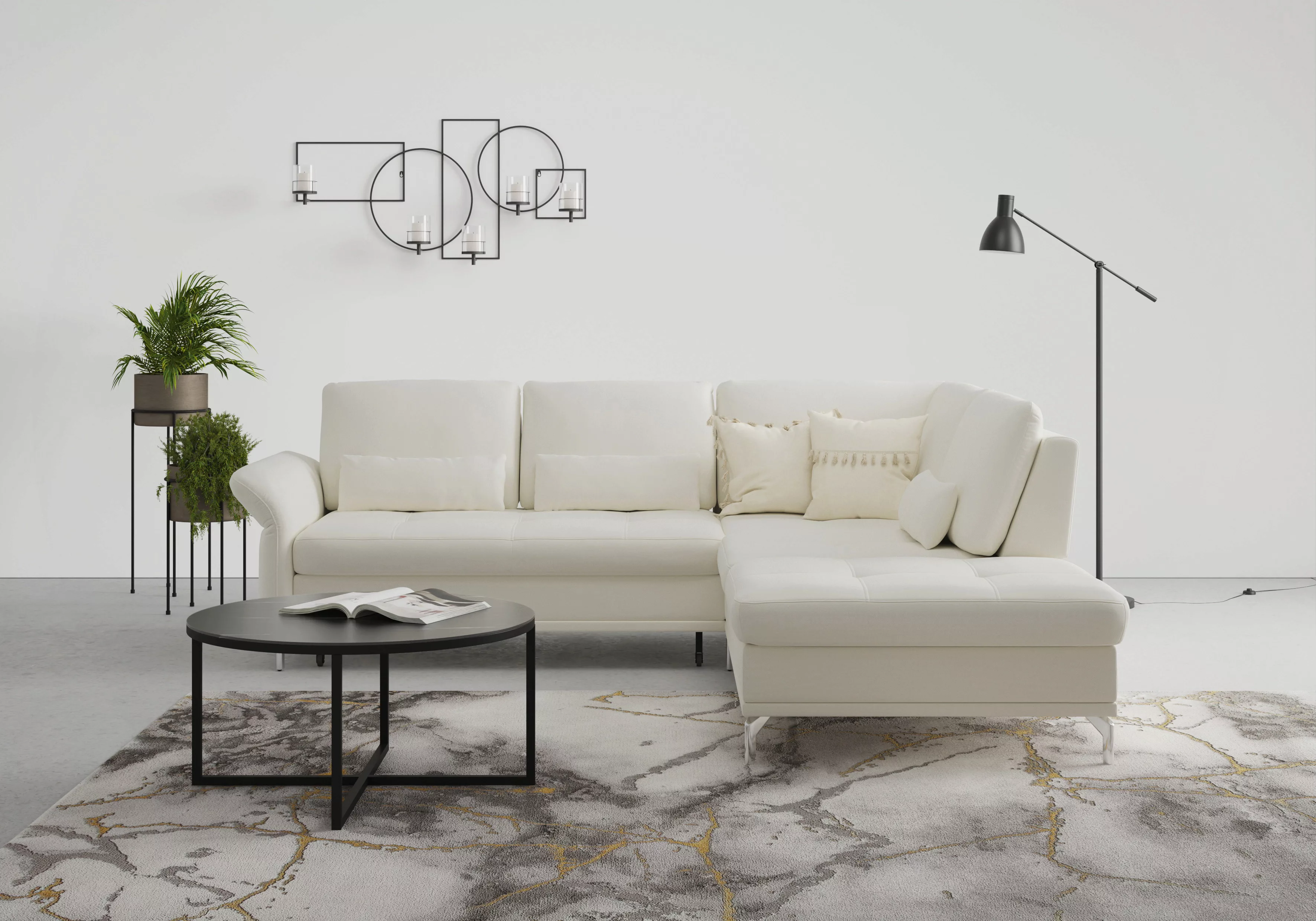 INOSIGN Ecksofa "Palm Beach L-Form", Federkern, mit Sitztiefenverstellung, günstig online kaufen