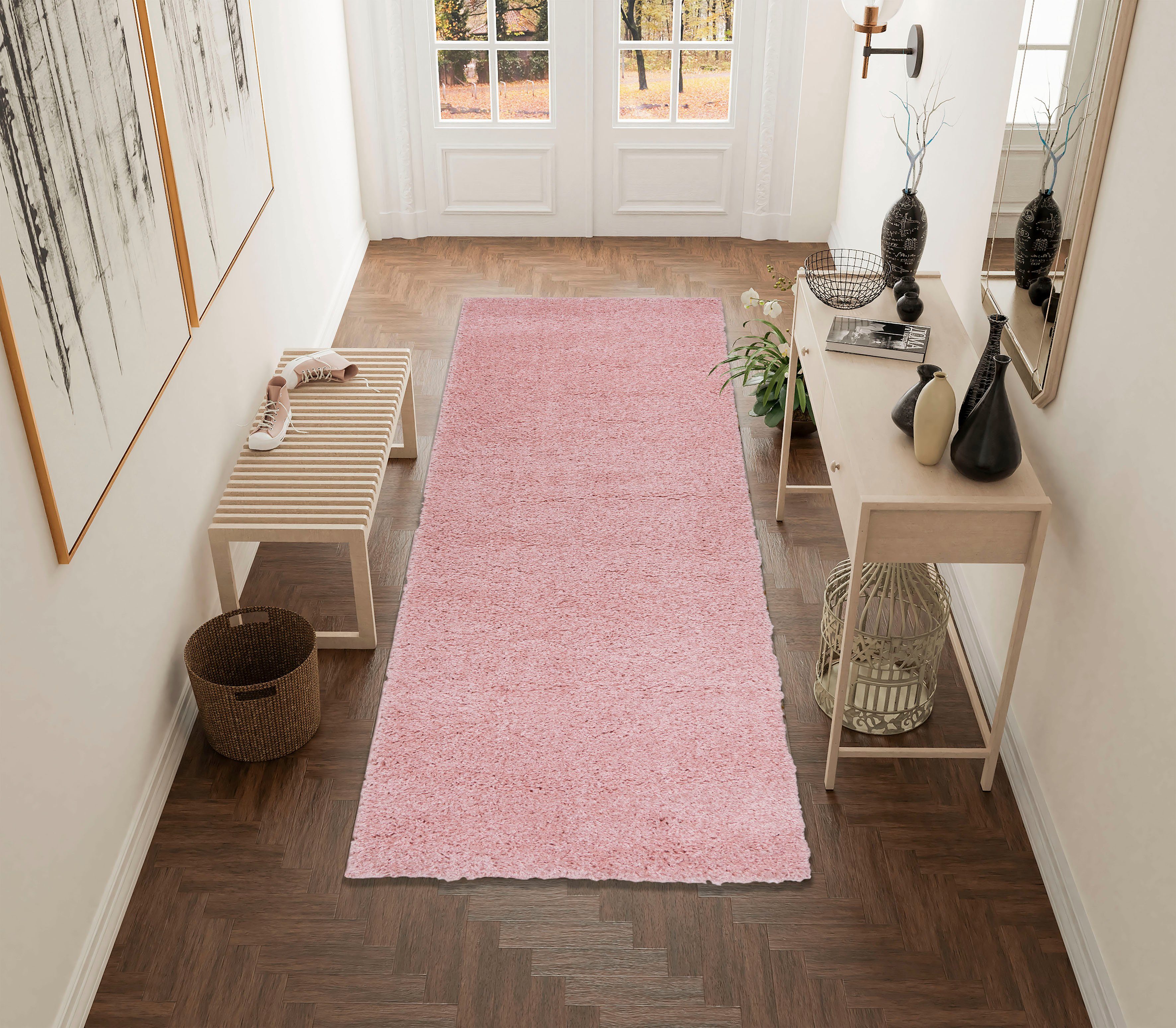 Bruno Banani Läufer Shaggy Soft, rechteckig, günstig online kaufen