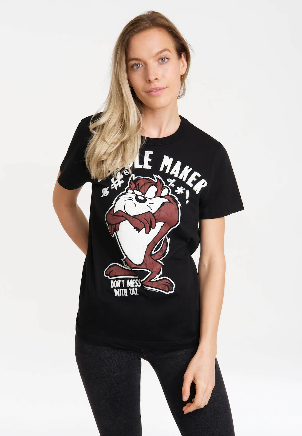 LOGOSHIRT T-Shirt "Looney Tunes - Taz, Trouble Maker", mit lizenziertem Pri günstig online kaufen
