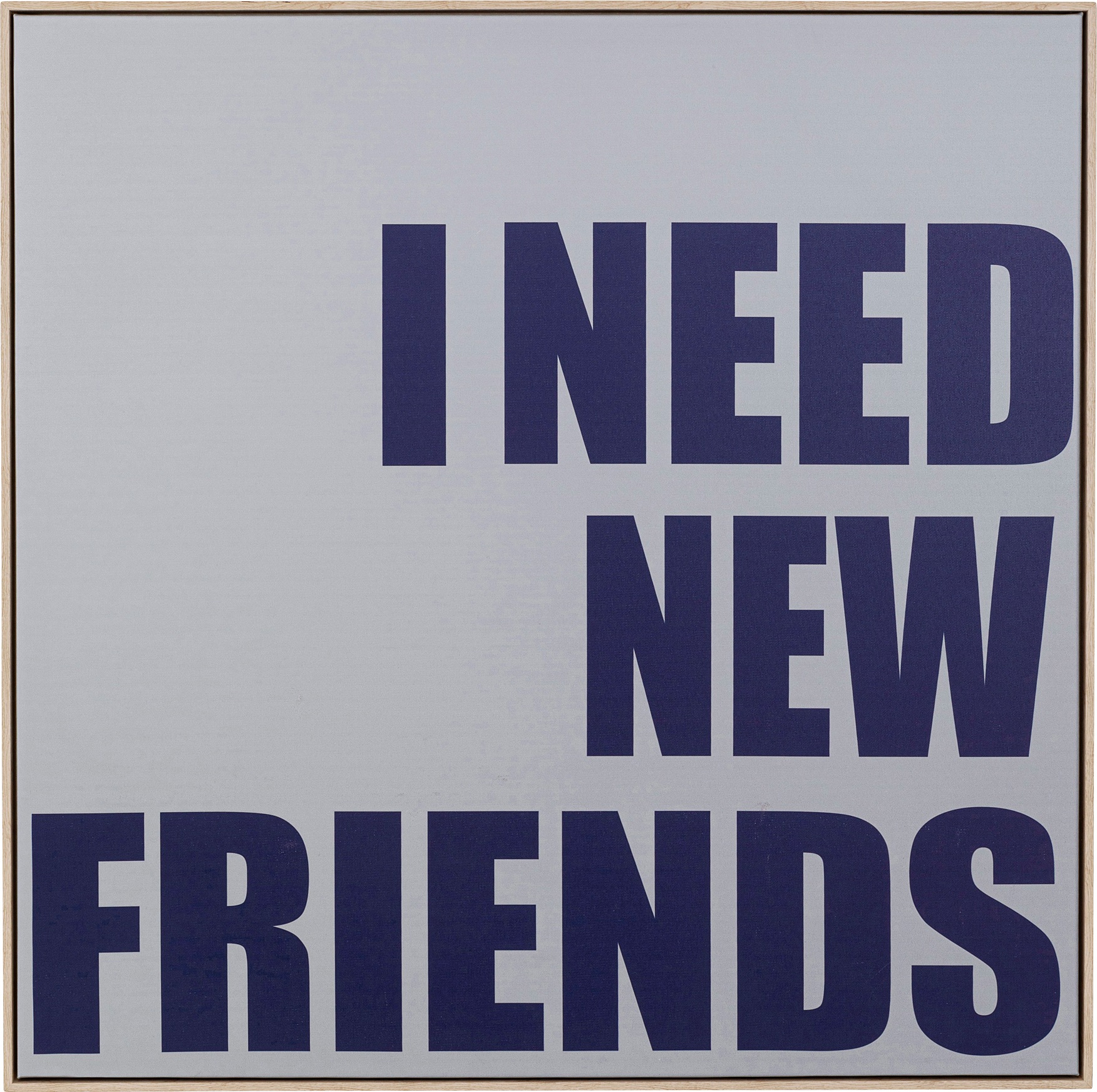 Kare Design Bild mit Rahmen "Gerahmtes Bild New Friends 80x80cm" günstig online kaufen