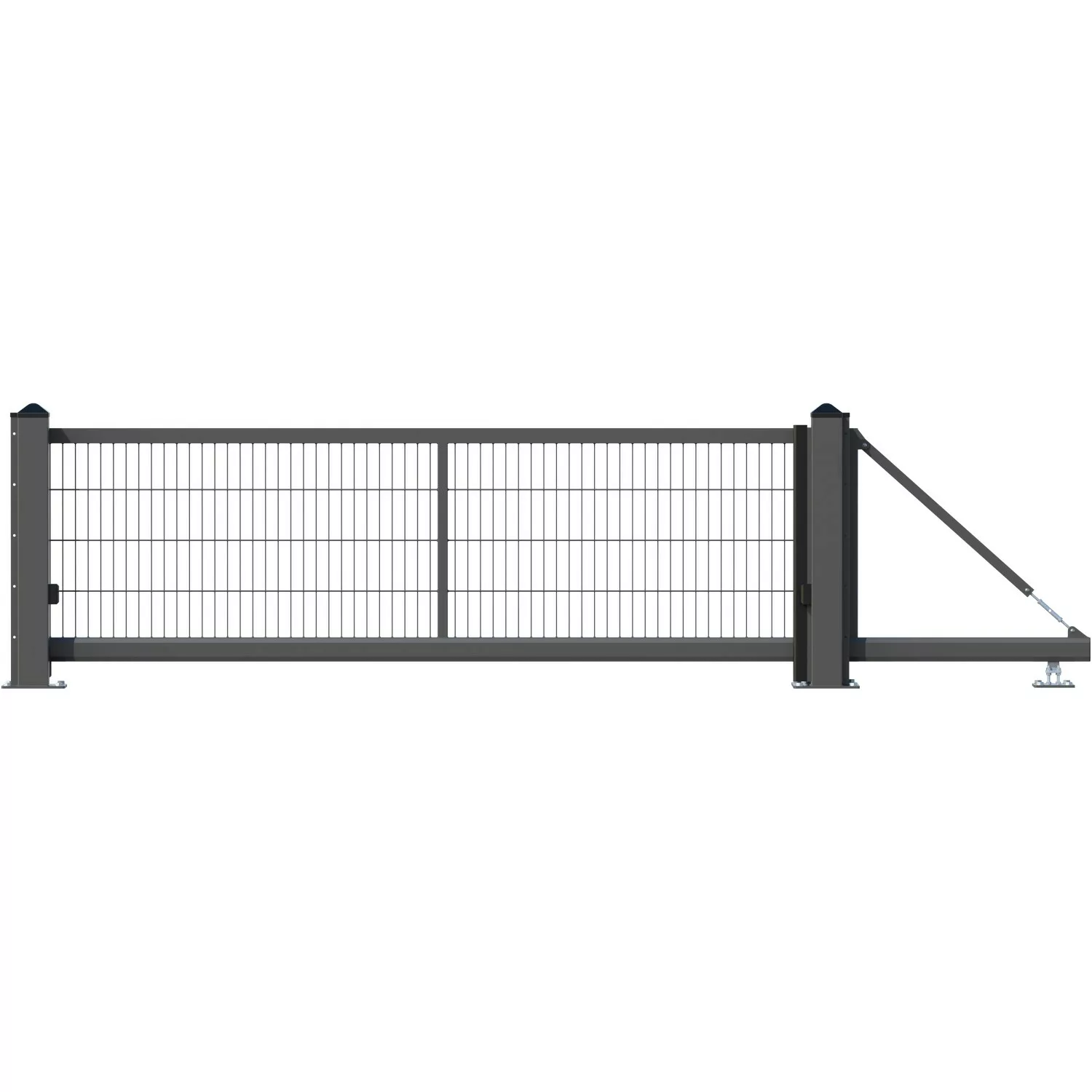 Alberts Schiebetor Lektor Freitragend DS-GM 300 x 140 cm Anthrazit günstig online kaufen