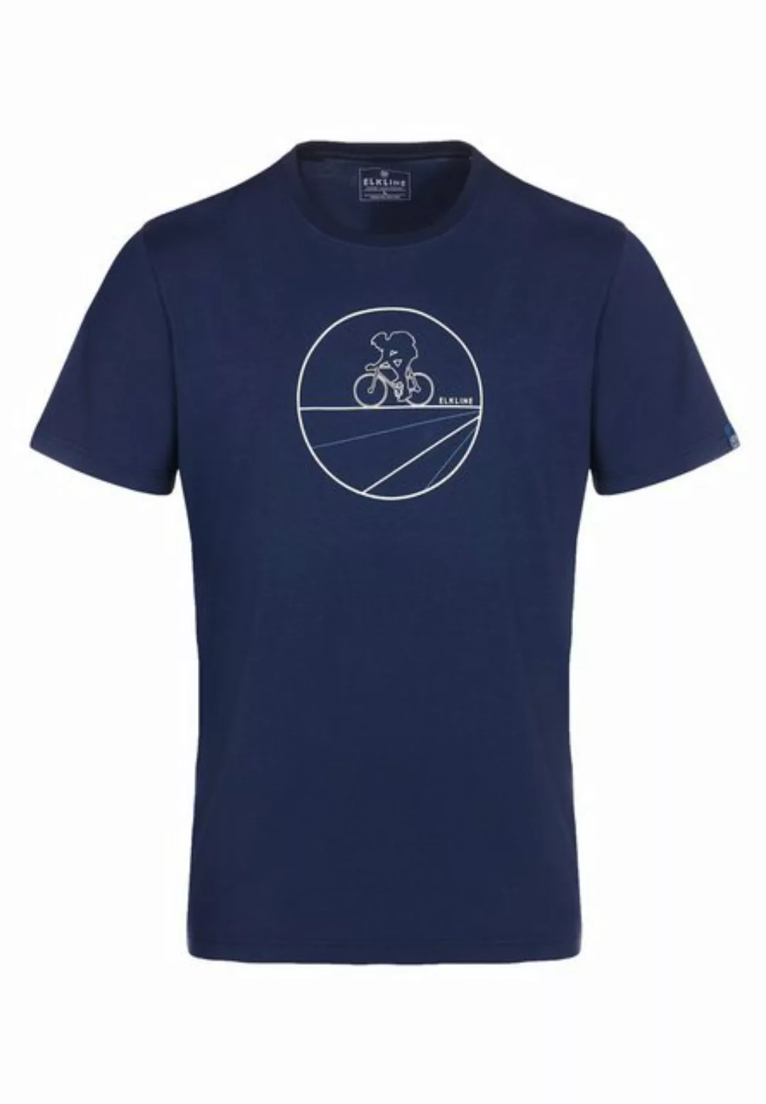 Elkline T-Shirt Straight Forward sportlich Bike Fahrrad Print Motiv Bio günstig online kaufen