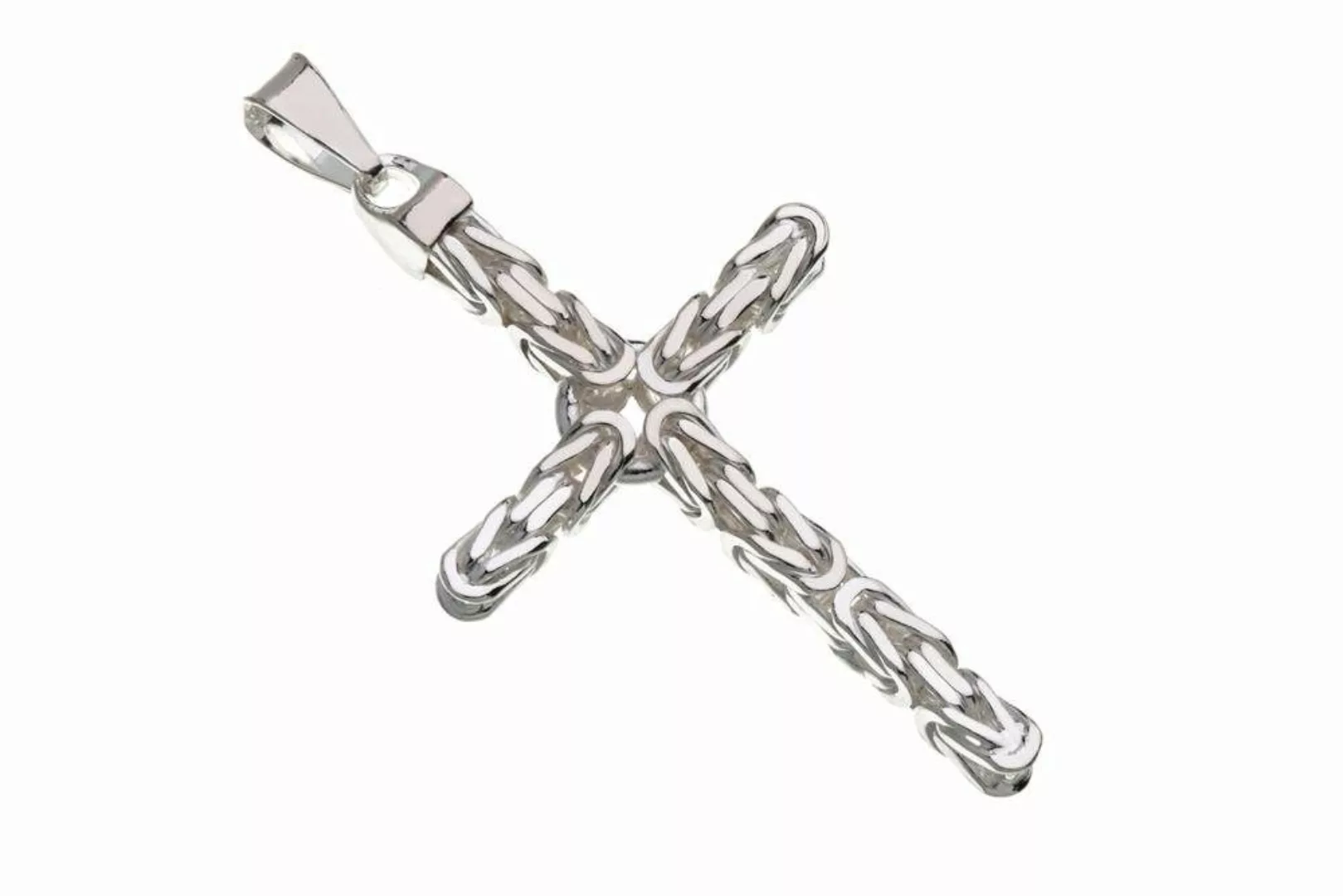 Silberkettenstore Kettenanhänger Anhänger Kreuz Königskette 3,5mm günstig online kaufen