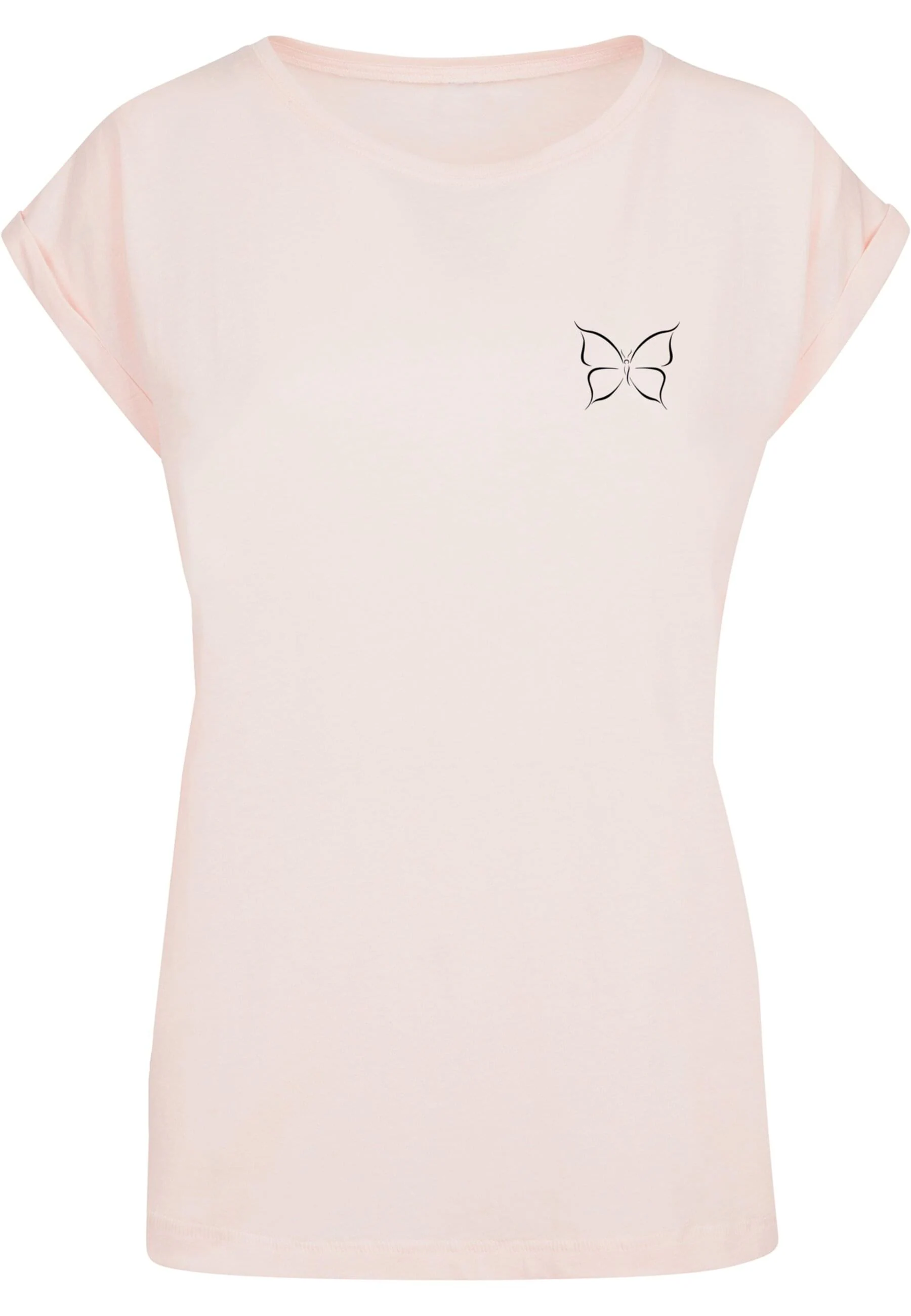 Merchcode T-Shirt "Merchcode Damen Ladies Spring - Butterfly T-Shirt", (1 t günstig online kaufen