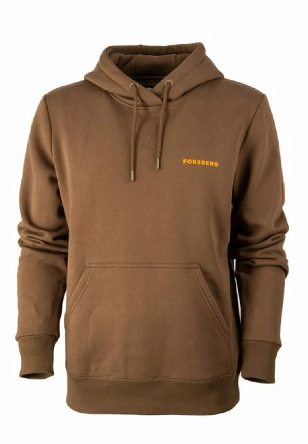 FORSBERG Hoodie brauner Hoodie mit Logo auf Brust und Rücken günstig online kaufen