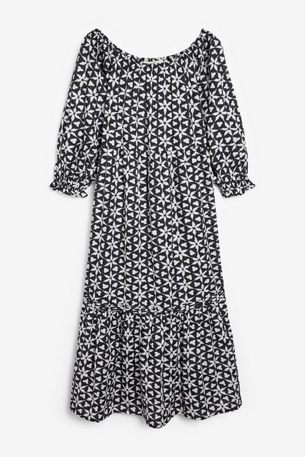 Next Bandeaukleid Schulterfreies Kleid mit langen Ärmeln (1-tlg) günstig online kaufen