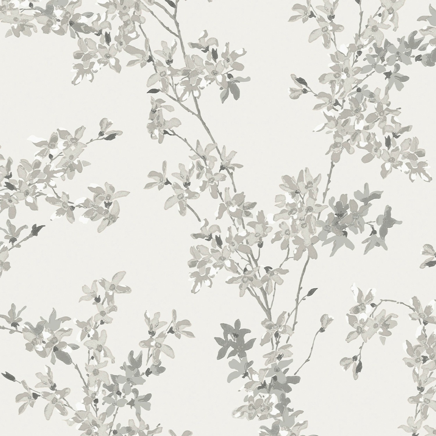 Laura Ashley Vliestapete Forsythia Steel 10,05 x 0,52 m günstig online kaufen