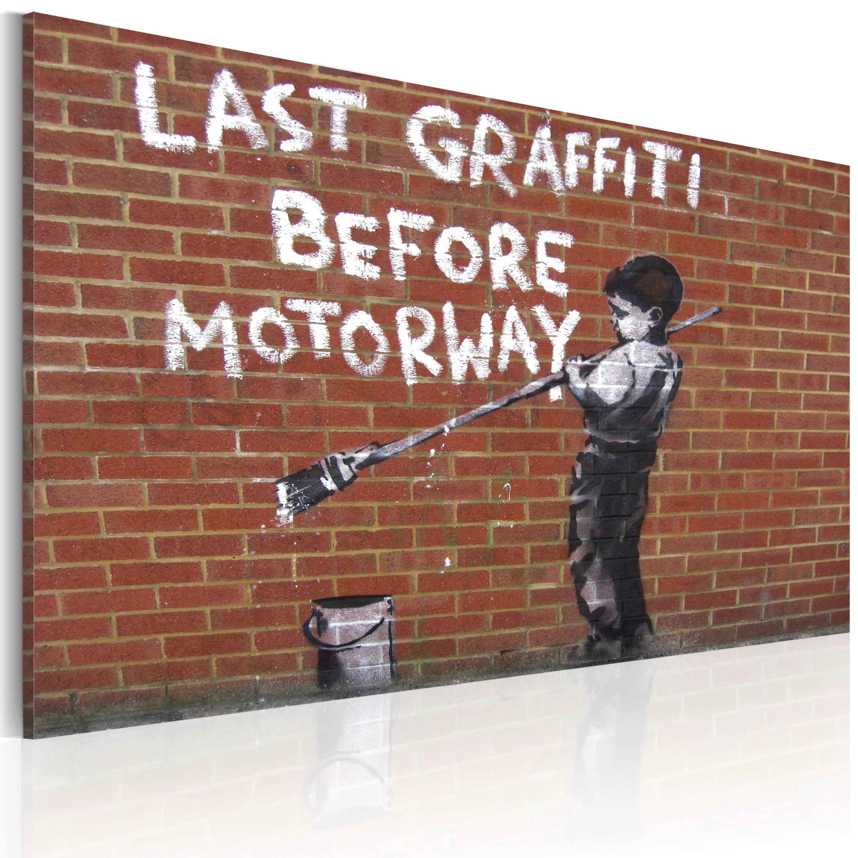 Wandbild - Letztes Graffiti Vor Autobahn (banksy) günstig online kaufen