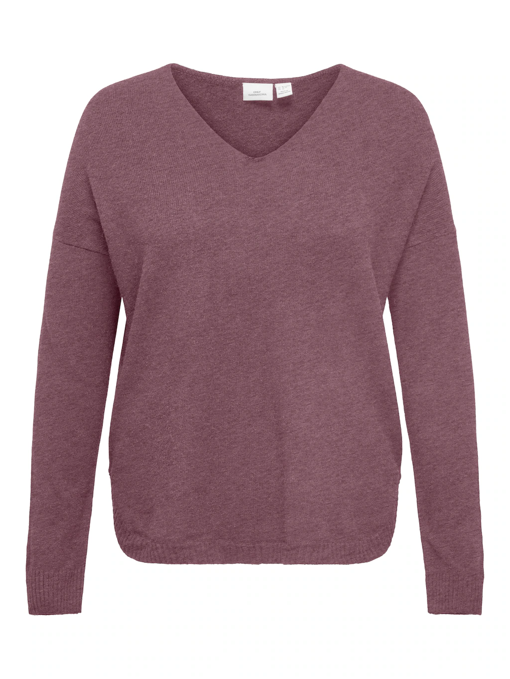 ONLY CARMAKOMA V-Ausschnitt-Pullover "CARMARGARETA LS PULLOVER KNT NOOS" günstig online kaufen