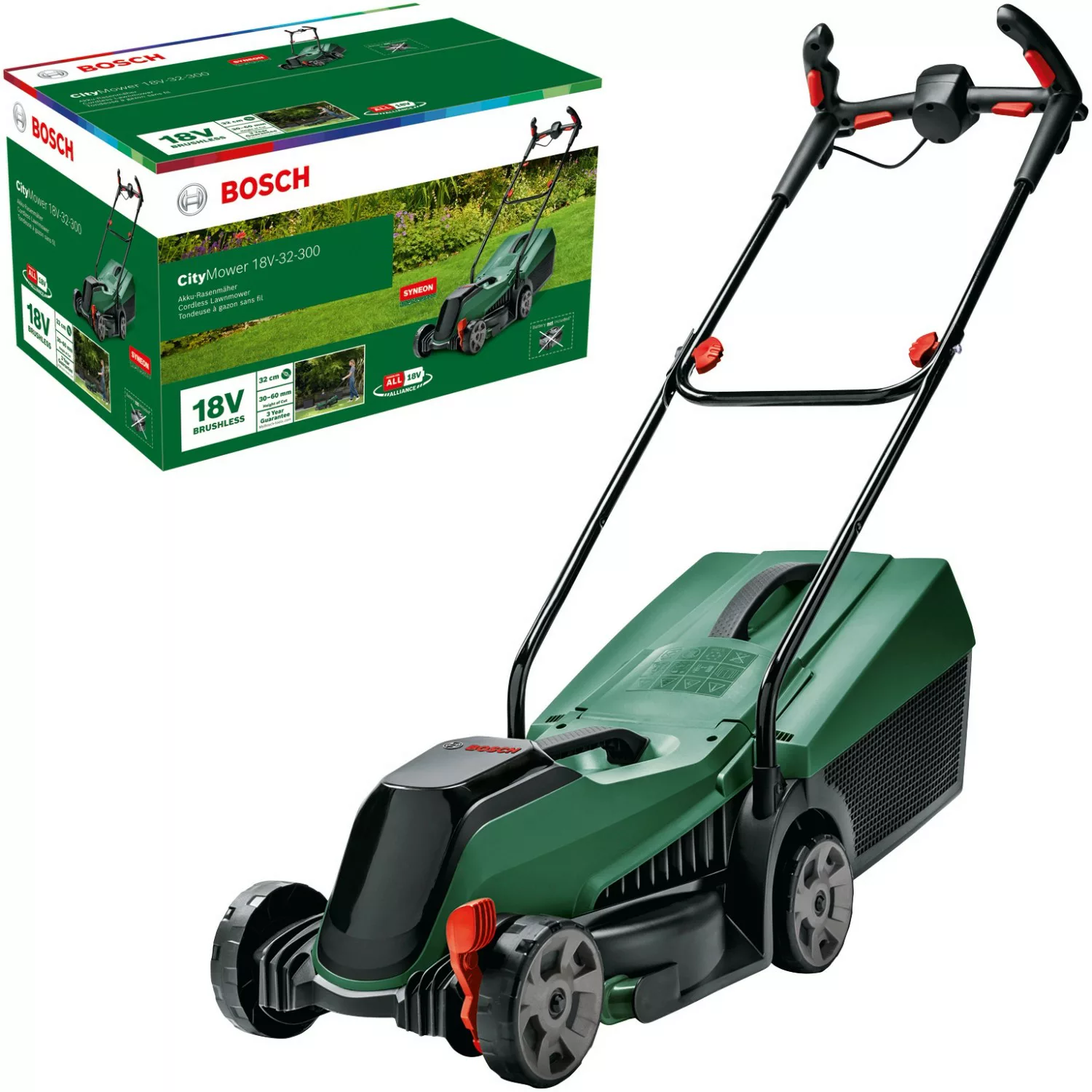 Bosch Akku-Rasenmäher CityMower 18V-32 inkl. Akku und Ladegerät günstig online kaufen