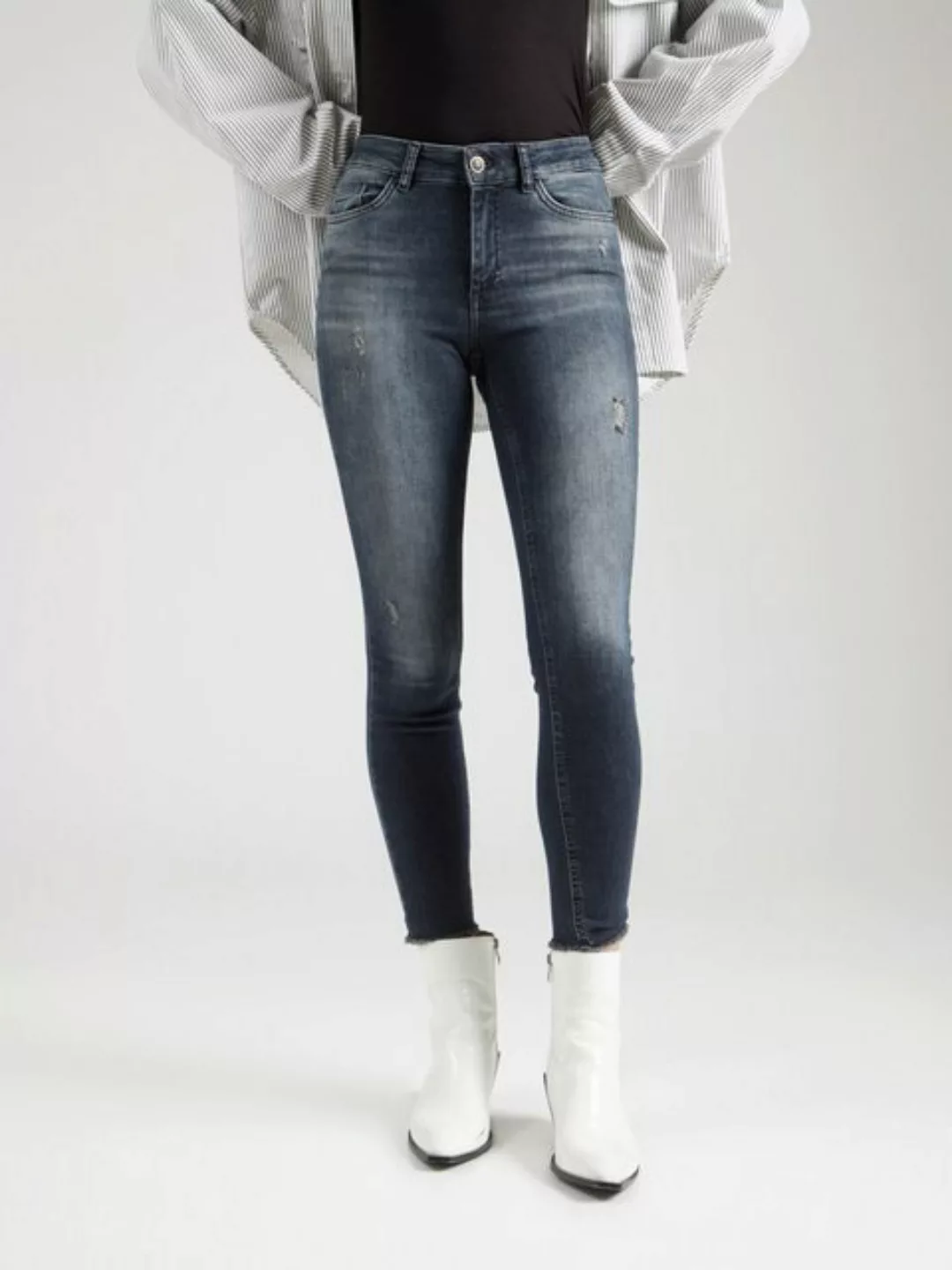 ONLY Skinny-fit-Jeans "ONLBLUSH MW SK RW ANK DNM" günstig online kaufen