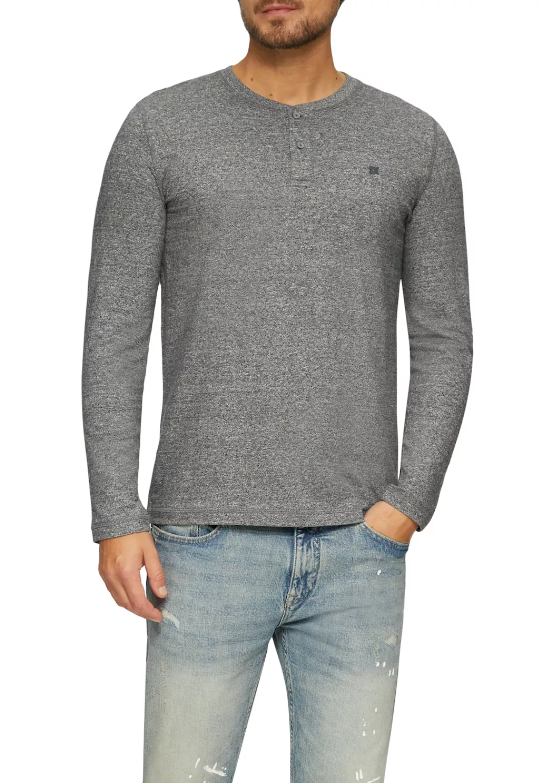 s.Oliver Henleyshirt, mit Henley Kragen günstig online kaufen