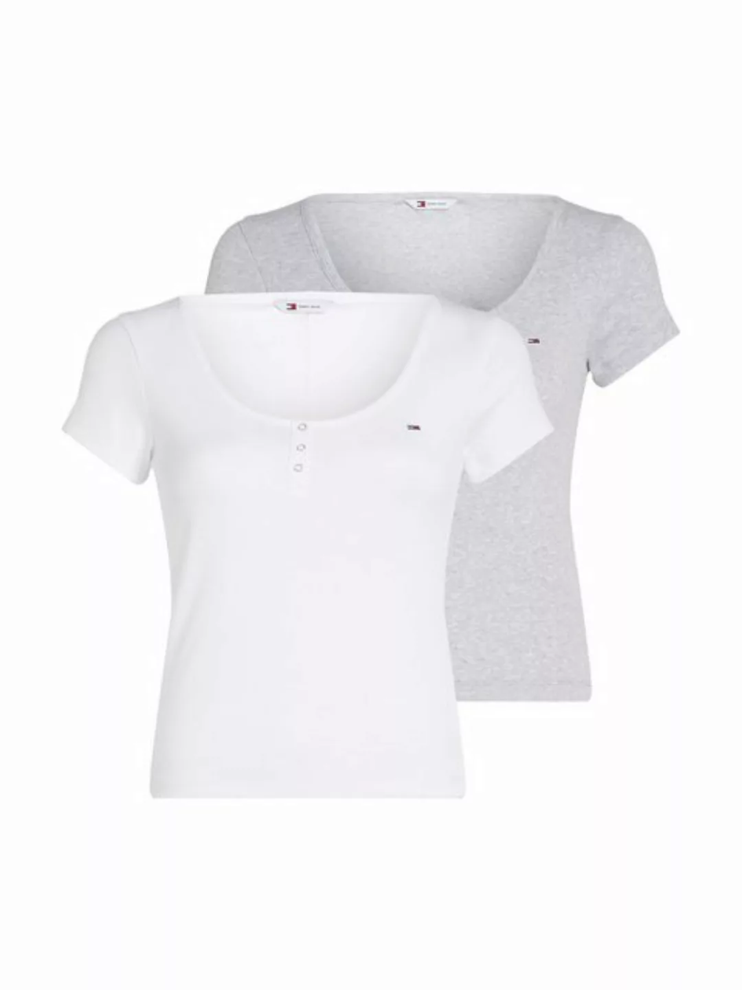 Tommy Jeans T-Shirt TJW 2PACK HENLEY SS RIB TEE (Packung, 2er-Pack) mit Tom günstig online kaufen