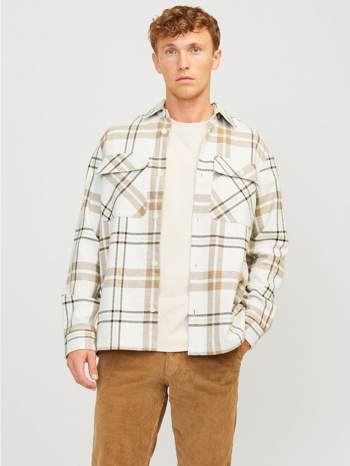 Jack & Jones Langarmhemd JPRRAYMOND MELANGE CHECK LS OVERSHIRT SN günstig online kaufen