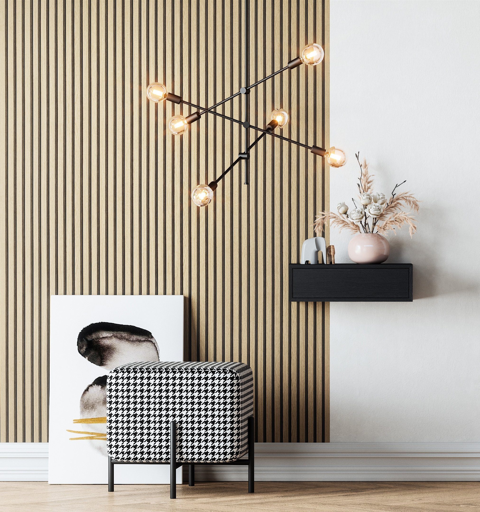 Newroom Vliestapete, Braun Tapete Skandi Holz günstig online kaufen