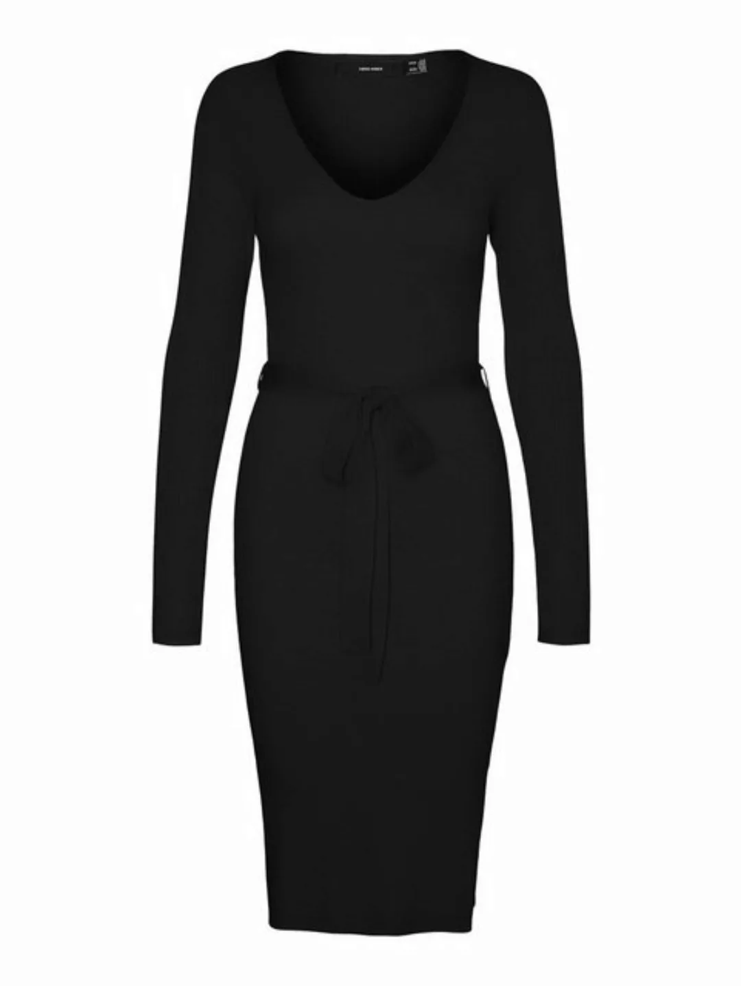 Vero Moda Strickkleid VMSABA RIB LS V-NECK BELT DRESS GA NOOS günstig online kaufen