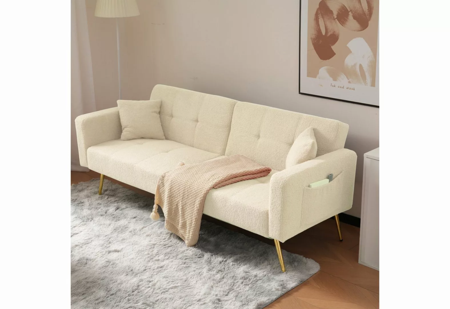 MODFU Schlafsofa mit Bettfunktion, Bettsofa,Klappsofa,Gästebett, verstellba günstig online kaufen