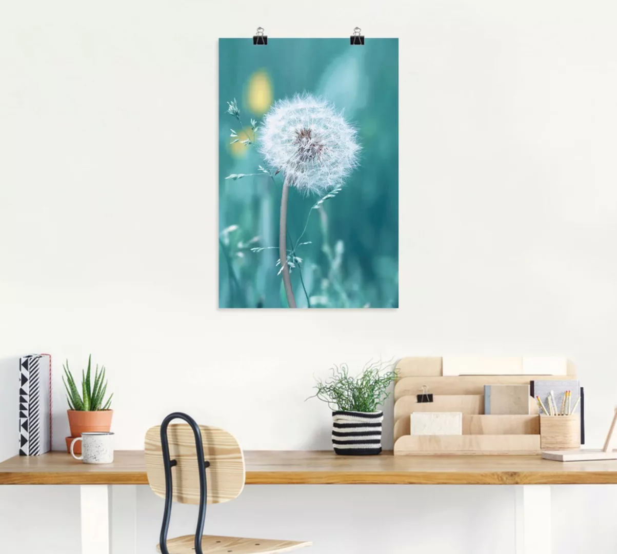 Artland Wandbild "Pusteblume", Blumen, (1 St.), als Leinwandbild, Poster, W günstig online kaufen