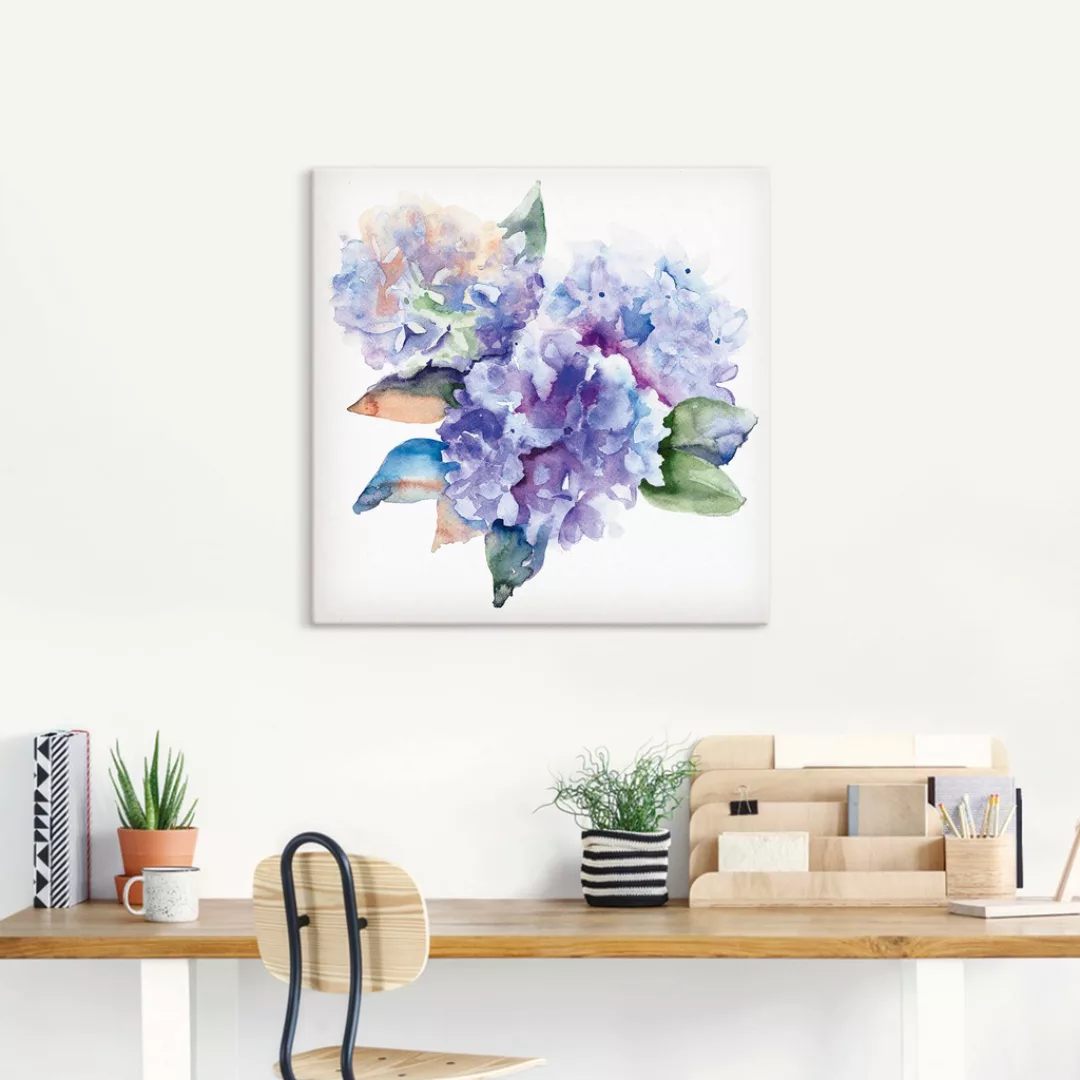 Artland Wandbild "Hortensien", Blumen, (1 St.), als Leinwandbild, Poster in günstig online kaufen