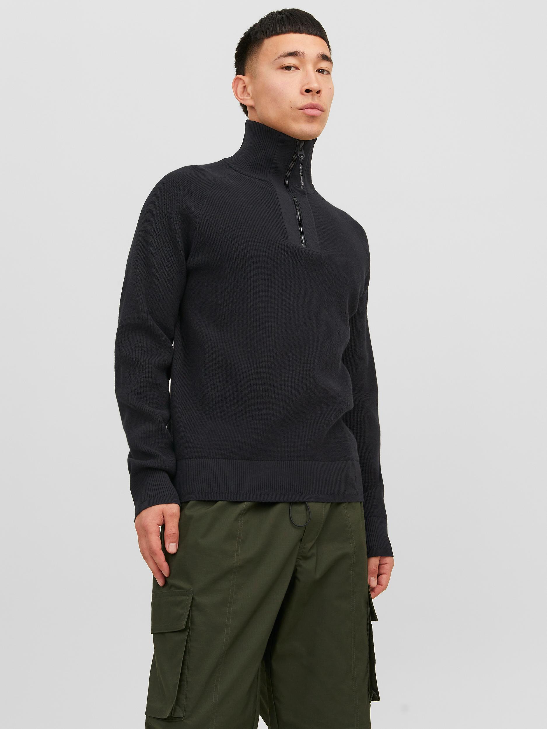 Jack & Jones Stehkragenpullover "JCOFILO KNIT HALF ZIP SN" günstig online kaufen