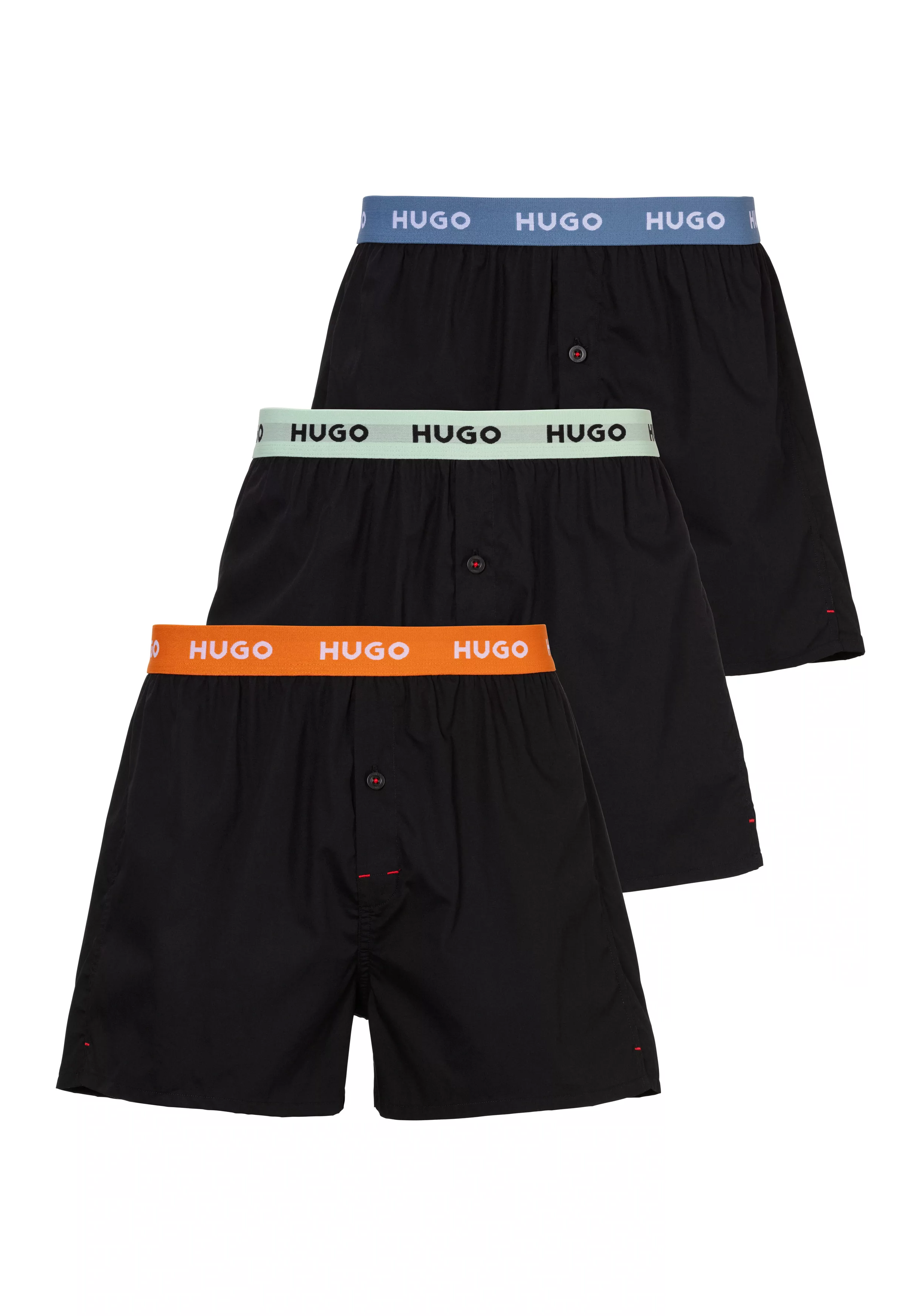 HUGO Underwear Boxer "WOVEN BOXER TRIPLET", (3), mit elastischem Bund günstig online kaufen