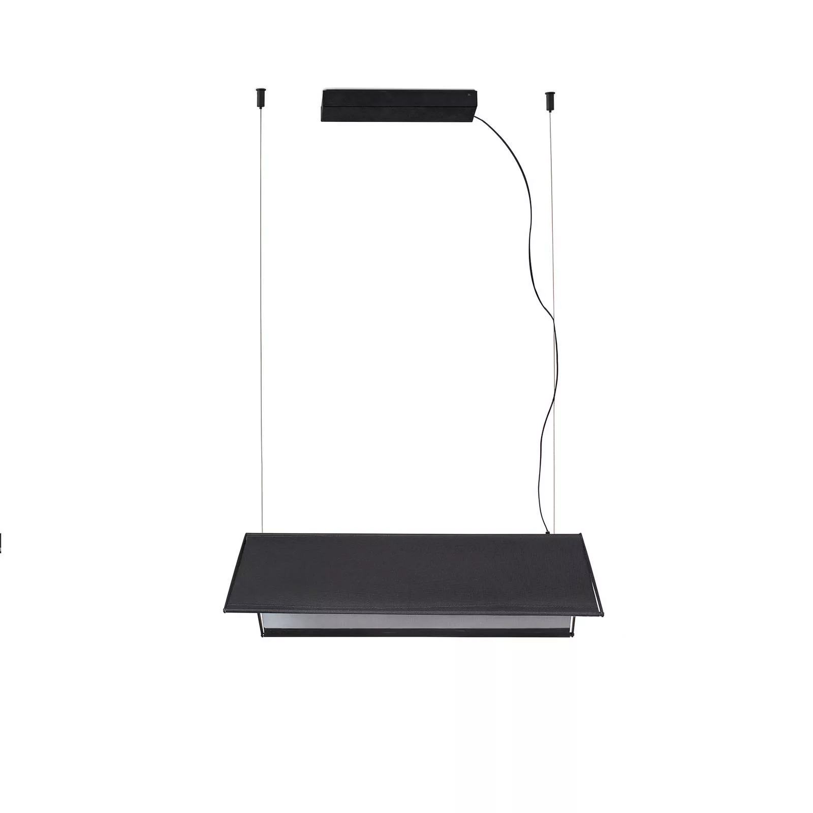 LED-Hängeleuchte Ludovico Surface, 60 cm, schwarz günstig online kaufen