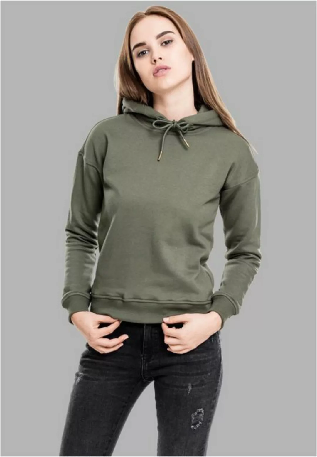 URBAN CLASSICS Kapuzenpullover TB1524 - Ladies Hoody olive S günstig online kaufen