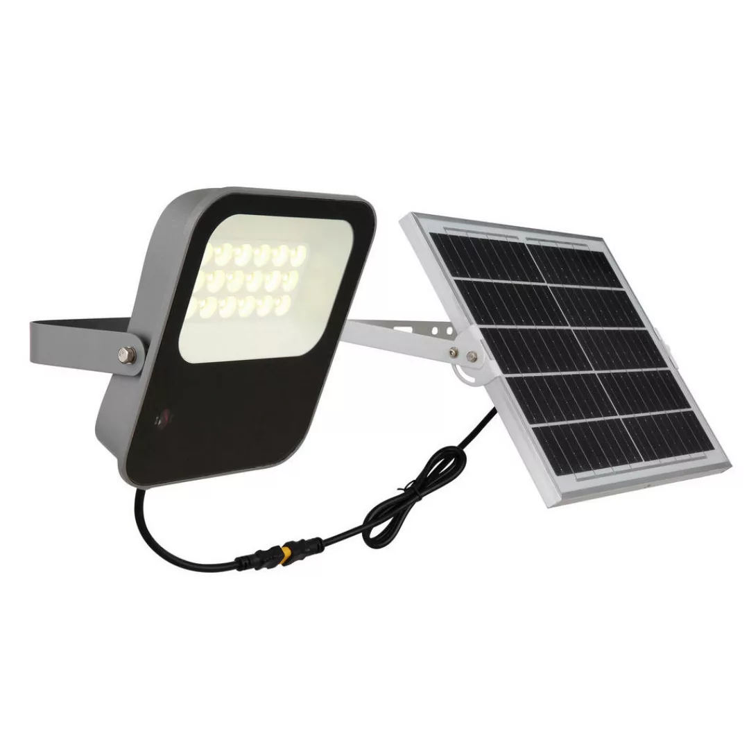 LED-Solarleuchte grau schwarz Aluminium B/H: ca. 19x4,6 cm günstig online kaufen