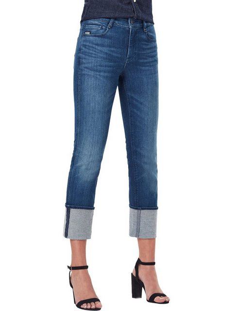 G-Star Damen Jeans Noxer Straight Fit - Blau - Faded Neptune Blue günstig online kaufen