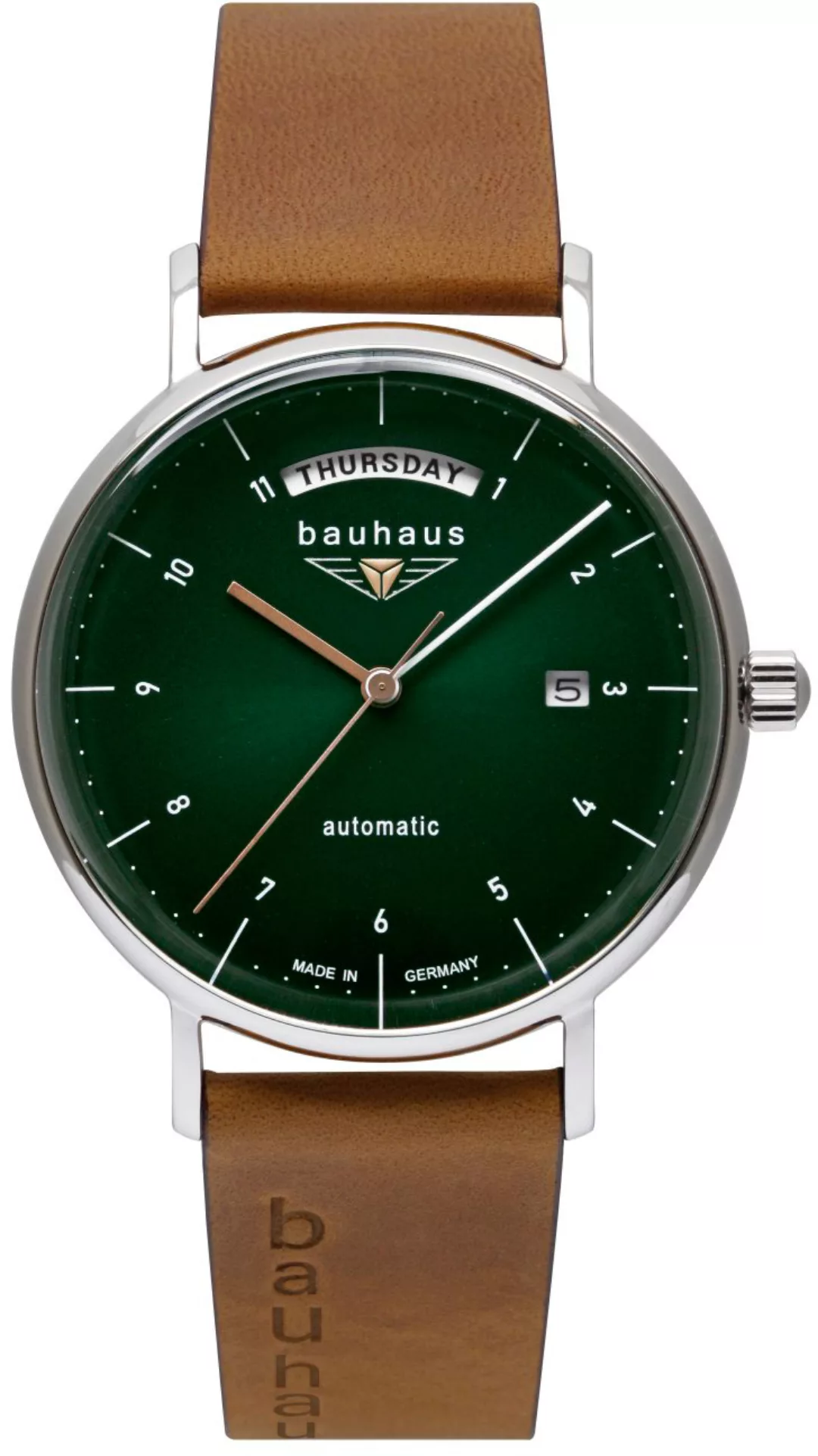 bauhaus Automatikuhr »Bauhaus Edition, Day-Date, 2162-4«, Armbanduhr, Herre günstig online kaufen