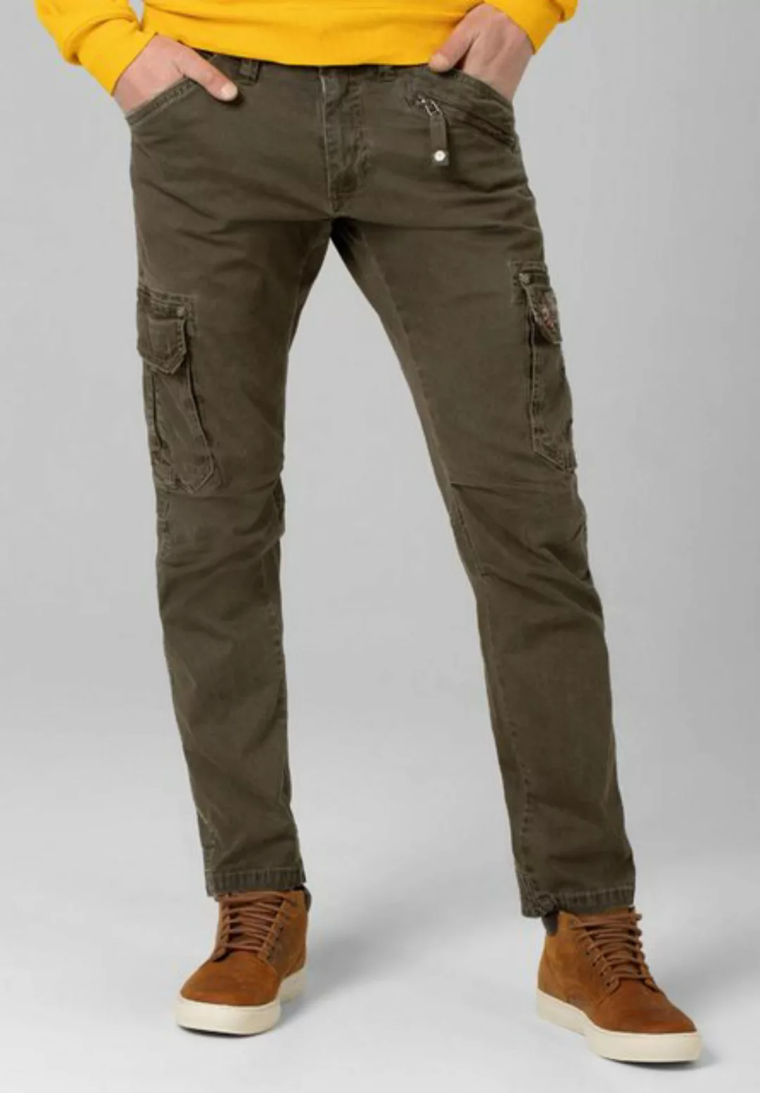 TIMEZONE Cargohose Hose Regular Fit mittlere Bundhöhe Slim Legs 5184 in Oli günstig online kaufen