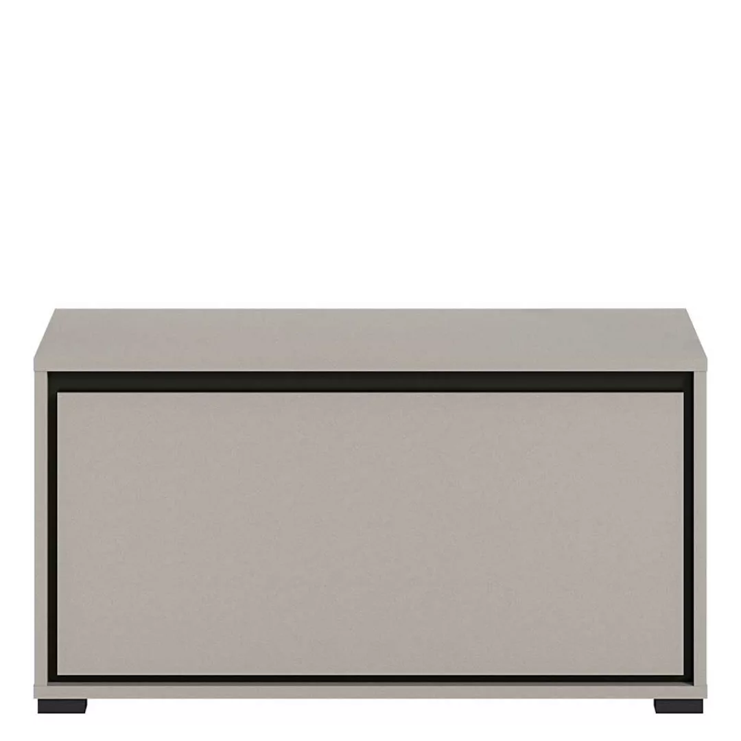 Garderoben Sitzbank grau schwarz optional mit Polster 85 cm breit günstig online kaufen