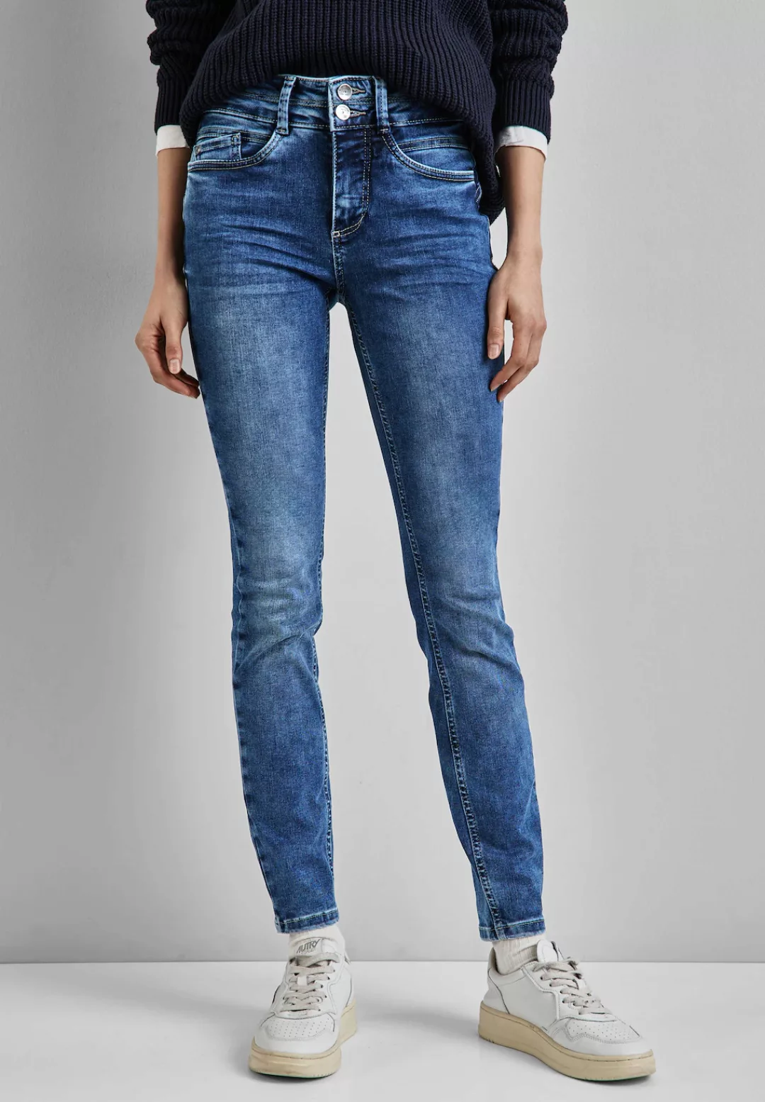 STREET ONE Slim-fit-Jeans, High Waist günstig online kaufen