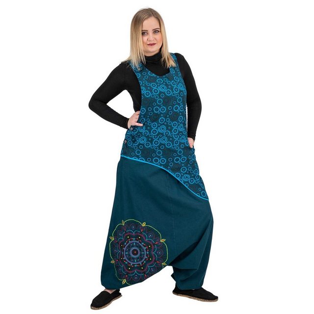 KUNST UND MAGIE Haremshose Latzhose Haremshose Jumpsuit 70er Overall Hippie günstig online kaufen