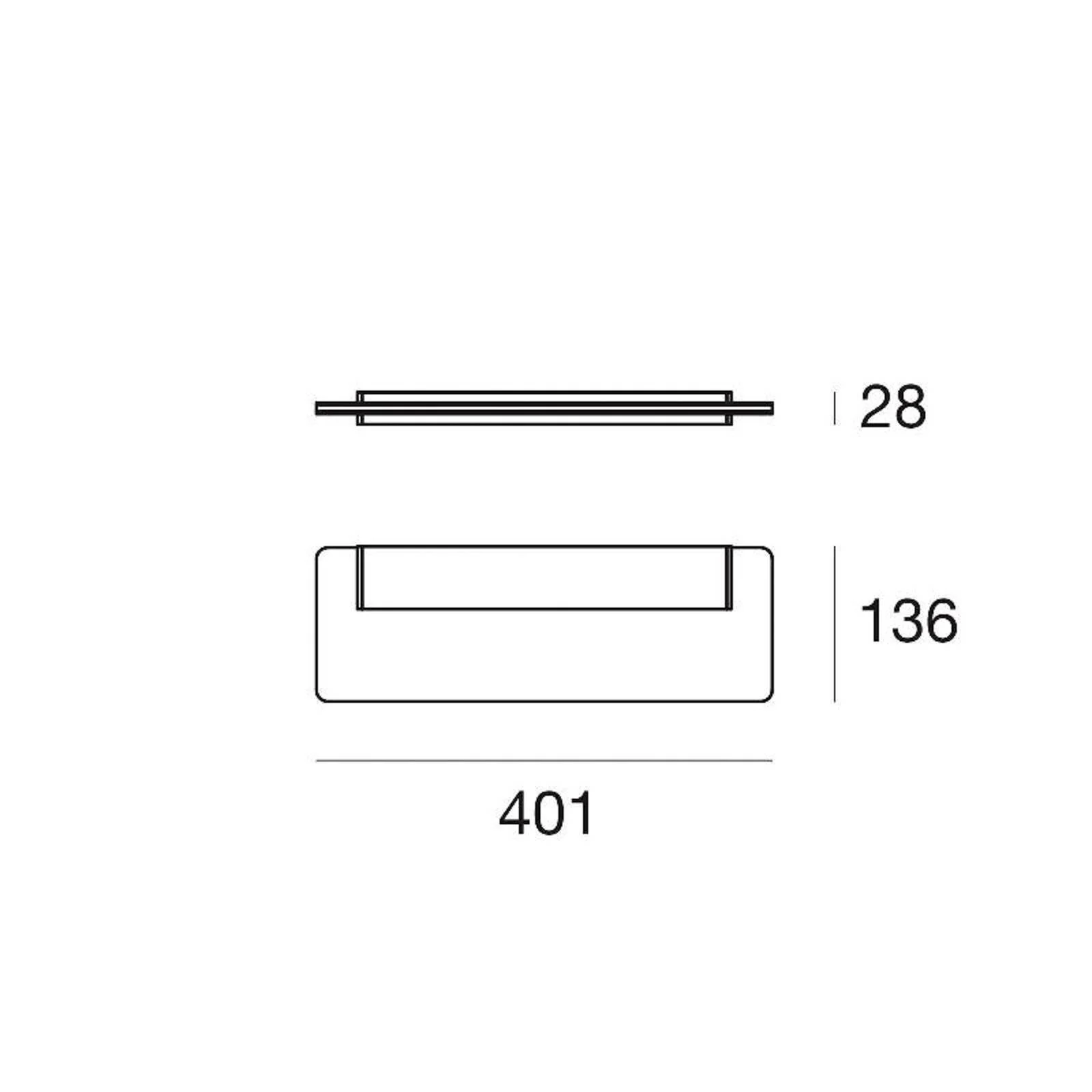 LED-Wandleuchte Skinny, weiß, Alu, PMMA, up/down günstig online kaufen