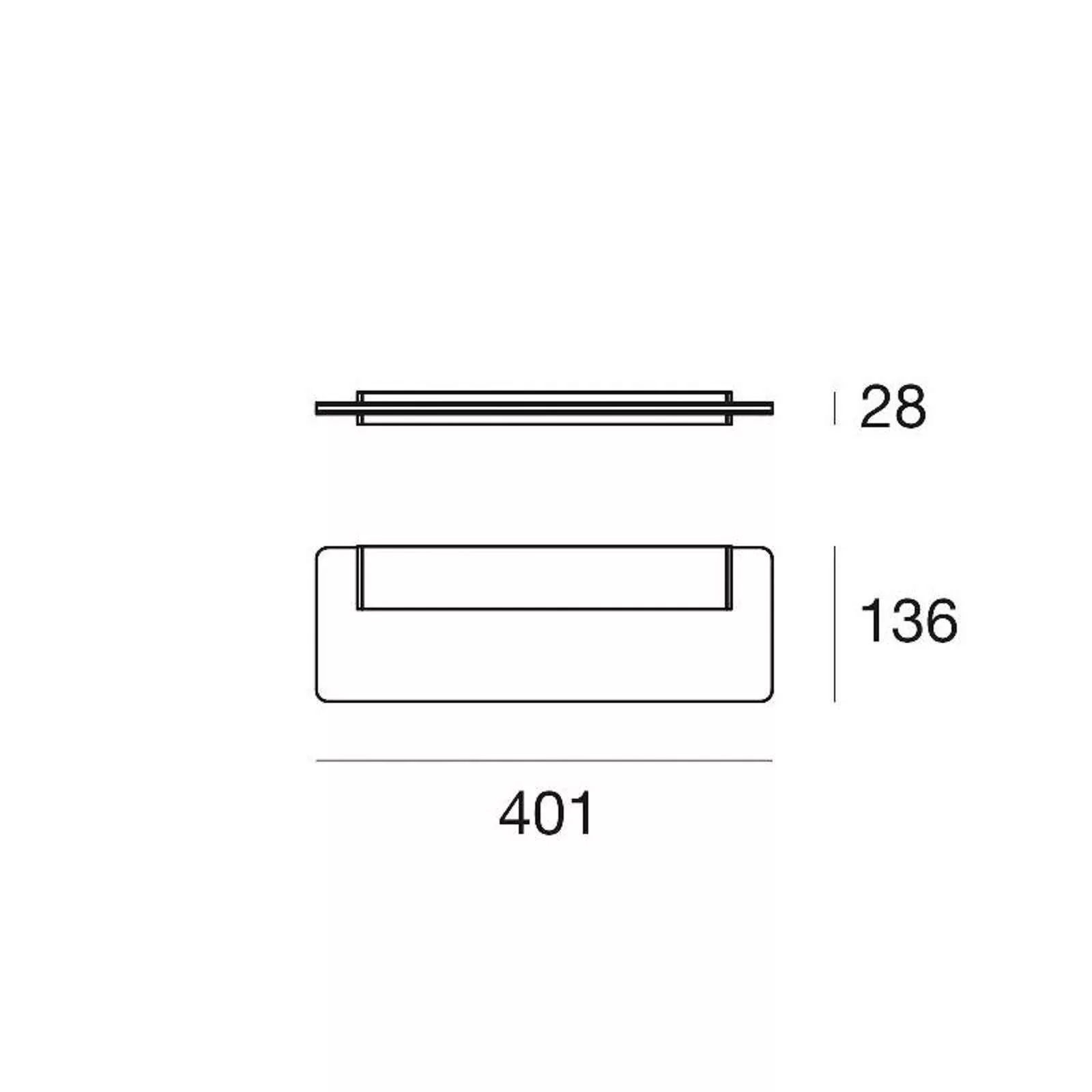 LED-Wandleuchte Skinny, Alu eloxiert, Alu, PMMA, up/down günstig online kaufen