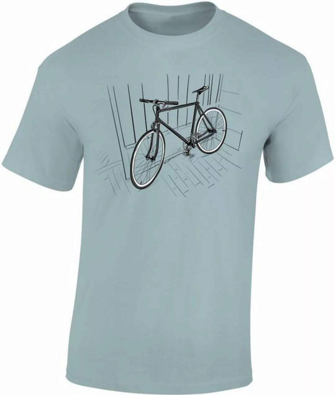 Baddery Print-Shirt Fahrrad T-Shirt : Indoor Bike - Sport Tshirts Herren - günstig online kaufen